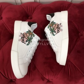 Dolce Gabbana Black New Silk Leather Casual Shoes For Men And Women