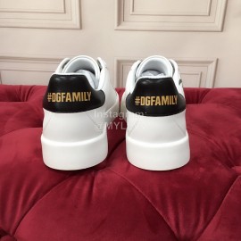 Dolce Gabbana Black New Silk Leather Casual Shoes For Men And Women