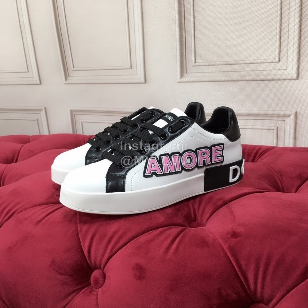 Dolce Gabbana New Silk Leather Black Casual Shoes For Men And Women