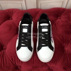 Dolce Gabbana New Silk Leather Black Casual Shoes For Men And Women