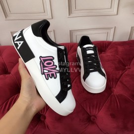 Dolce Gabbana New Silk Leather Black Casual Shoes For Men And Women