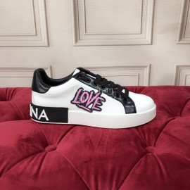 Dolce Gabbana New Silk Leather Black Casual Shoes For Men And Women