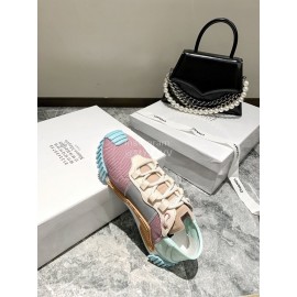 Dolce Gabbana New Stretch Crosta Leather Sneakers For Women Blue