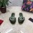 Dolce Gabbana Soft Sheepskin Flat Heel Slippers For Women Green