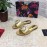 Dolce Gabbana Soft Sheepskin Flat Heel Slippers For Women Gold
