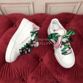 Dolce Gabbana Silk Leather New Casual Shoes For Men And Women Pink