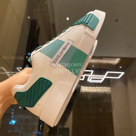 Dolce Gabbana Fashion Silk Leather Casual Shoes For Men And Women Green