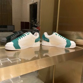 Dolce Gabbana Fashion Silk Leather Casual Shoes For Men And Women Green