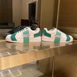 Dolce Gabbana Fashion Silk Leather Casual Shoes For Men And Women Green