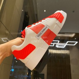 Dolce Gabbana Fashion Silk Leather Casual Shoes For Men And Women Orange