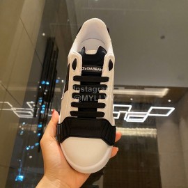 Dolce Gabbana Fashion Silk Leather Casual Shoes For Men And Women Black