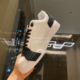 Dolce Gabbana Fashion Silk Leather Casual Shoes For Men And Women Black