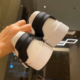 Dolce Gabbana Fashion Silk Leather Casual Shoes For Men And Women Black