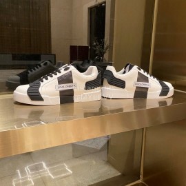 Dolce Gabbana Fashion Silk Leather Casual Shoes For Men And Women Black