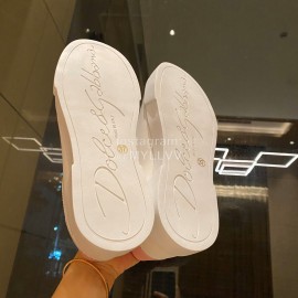 Dolce Gabbana Fashion Silk Leather Casual Shoes For Men And Women Pink