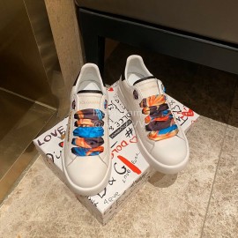 Dolce Gabbana Fashion Silk Leather Casual Shoes For Men And Women