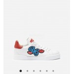 Dolce Gabbana Fashion White Silk Leather Casual Shoes For Men And Women