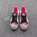 Dolce Gabbana New Printed Silk Leather Casual Shoes For Men And Women 