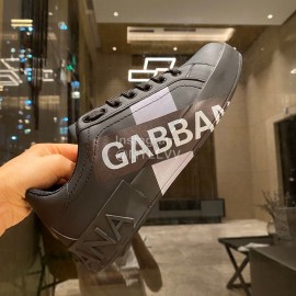 Dolce Gabbana Fashion Silk Leather Casual Shoes For Men And Women Black