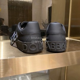 Dolce Gabbana Fashion Silk Leather Casual Shoes For Men And Women Black