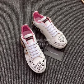 Dolce Gabbana Fashion Silk Leather Casual Shoes For Men And Women