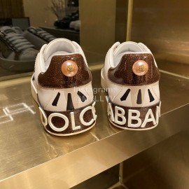 Dolce Gabbana New Sequin Silk Leather Casual Shoes For Men And Women