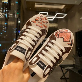 Dolce Gabbana New Sequin Silk Leather Casual Shoes For Men And Women