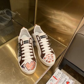 Dolce Gabbana New Sequin Silk Leather Casual Shoes For Men And Women