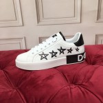 Dolce Gabbana New Five-Pointed Star Silk Leather Casual Shoes For Men And Women