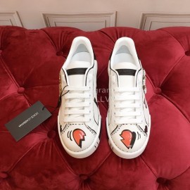 Dolce Gabbana New Love Sequin Silk Leather Casual Shoes For Men And Women