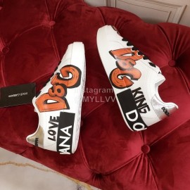 Dolce Gabbana New Silk Leather Casual Shoes For Men And Women