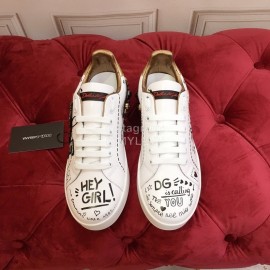 Dolce Gabbana New Silk Leather Five-Pointed Star Casual Shoes For Men And Women