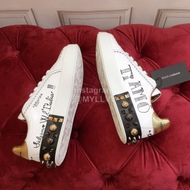 Dolce Gabbana New Silk Leather Five-Pointed Star Casual Shoes For Men And Women