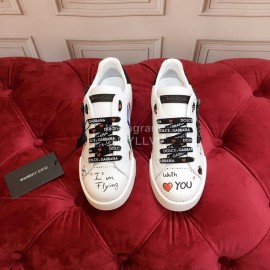 Dolce Gabbana New Butterfly Silk Leather Casual Shoes For Men And Women