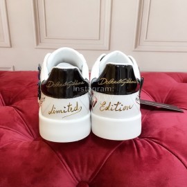 Dolce Gabbana New Butterfly Silk Leather Casual Shoes For Men And Women