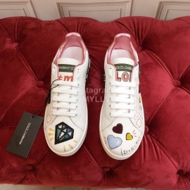 Dolce Gabbana New Silk Leather Sequin Casual Shoes For Men And Women