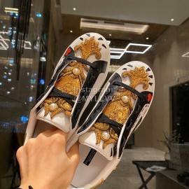 Dolce Gabbana New Silk Leather Casual Shoes For Women