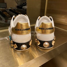 Dolce Gabbana New Silk Leather Casual Shoes For Women