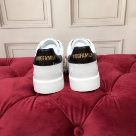 Dolce Gabbana Printed Silk Leather New Casual Shoes For Men And Women