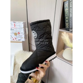 Dolce Gabbana Waterproof Warm Down Boots For Women Black