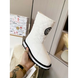 Dolce Gabbana Waterproof Warm Down Boots For Women White