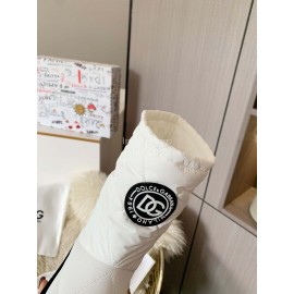 Dolce Gabbana Waterproof Warm Down Boots For Women White