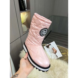 Dolce Gabbana Waterproof Warm Down Boots For Women Pink
