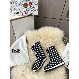 Dolce Gabbana Waterproof Warm Down Boots For Women