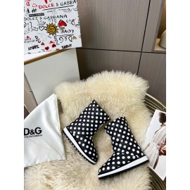 Dolce Gabbana Waterproof Warm Down Boots For Women