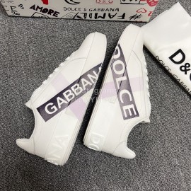 Dolce Gabbana Silk Leather Casual Sneakers For Men And Women 