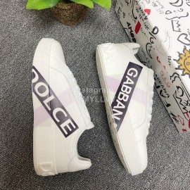 Dolce Gabbana Silk Leather Casual Sneakers For Men And Women 