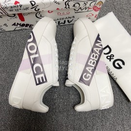 Dolce Gabbana Silk Leather Casual Sneakers For Men And Women 