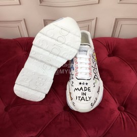 Dolce Gabbana Silk Leather Sneakers For Men And Women Yellow