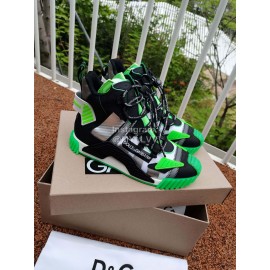 Dolce Gabbana New High Top Color Blocking Sneakers For Men And Women Green